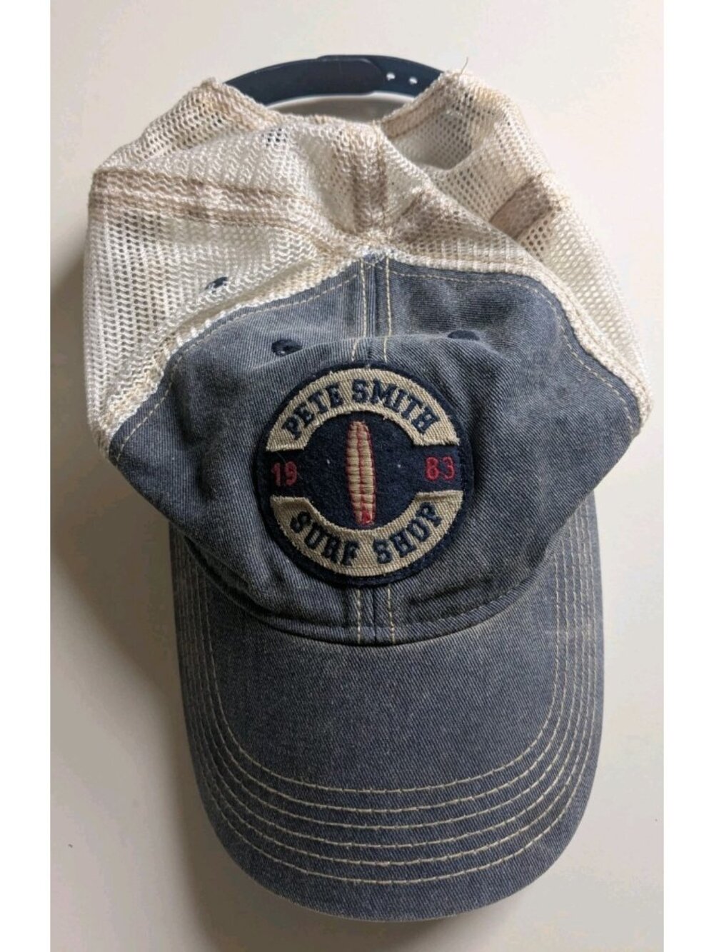Pete Smith Surf Shop Vintage Legacy Hat Snapback Stone Harbor NJ Blue Surfing